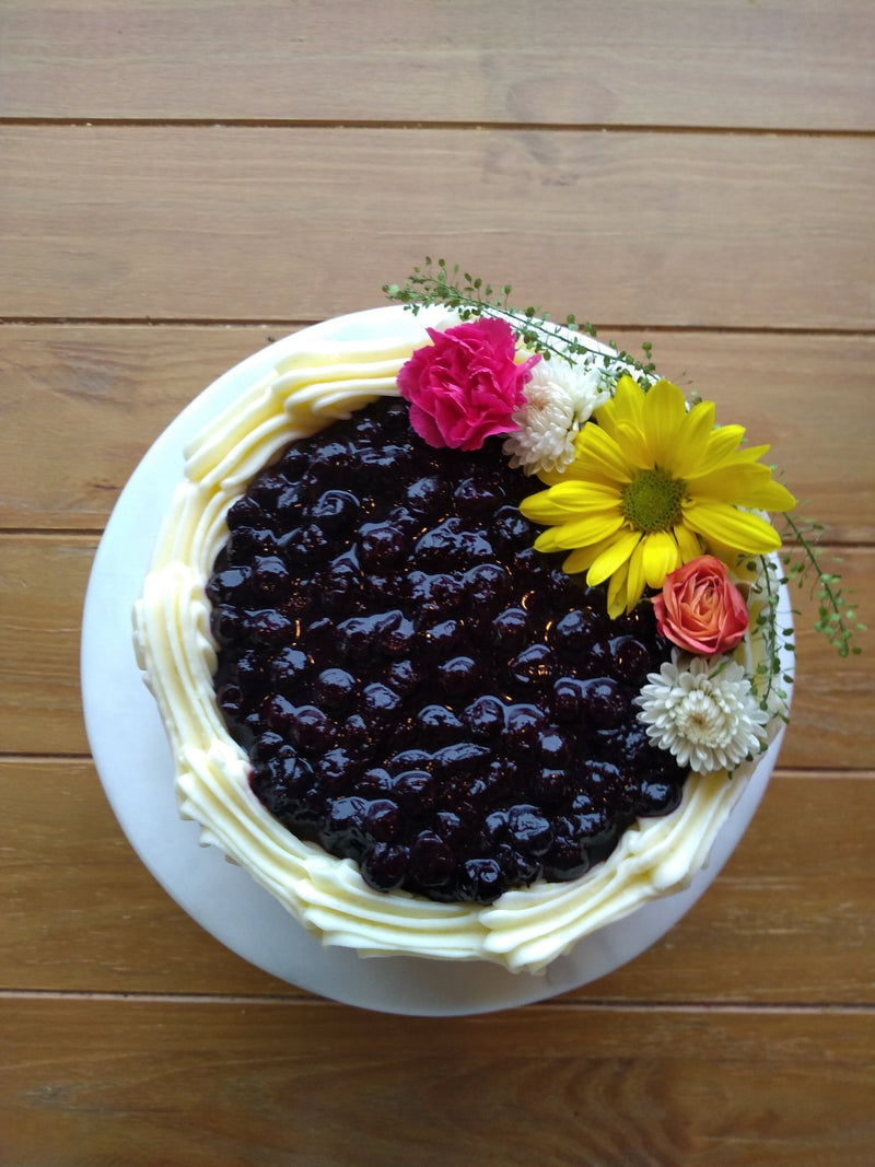 Signature Buttermilk Lemon with Blueberry Compote