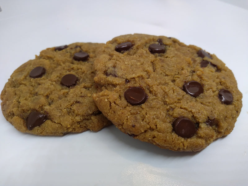 Vegan Peanut Butter Chocolate Chip Cookie